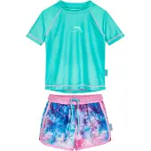 Playshoes UV-skydd blå / turkos / rosa