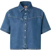 Levi's Blus 'Logan Short Sleeve Denim Shirt' blå denim