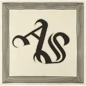 AllSaints Scarf 'Gothic' beige / svart