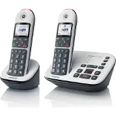 Motorola Big Keys Cordless Phone DECT-telefon Svart, Vit