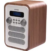 Denver DAB-48WHITE digitalradio med Bluetooth och FM - Vit/Trä