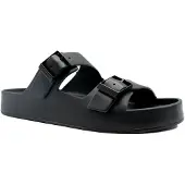 Calvin Klein Pantolette 'Double Strap EVA' svart