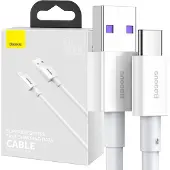 Baseus Superior Series USB-C Data & Laddningskabel - 66W, 2m - Vit
