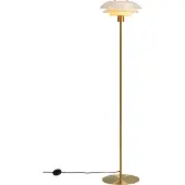 Dyberg Larsen Golvlampa , DL31, Guld / mässing, Vardagsrum, Metall, Design