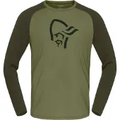 Norrøna - Underställ - Femund Pureull Long Sleeve M Loden Green för UnisexUll - Storlek M - Grön