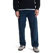 Quiksilver - Byxor - Taxer Regular Cord Pant Dark Navy för UnisexBomull - Storlek XL - Marinblå