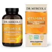 Dr. Mercola , E-vitamin, 134 mg, 90 kapslar