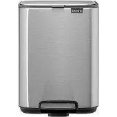 Brabantia Bo, 4 l, Rektangulär, Stål, Stål, Plast, Pedal