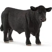 Schleich Djur - Black Angus Tjur - H: 8 cm 13879 - - One Size - Leksaksdjur