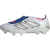 Adidas Predator Elite Fold-over Tongue FG Icon Takeover - Vit/Silver/Royal Blå - Gräs (FG), storlek 48