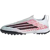 Adidas F50 League Laceless Tf Lamine Yamal - Vit/svart/lucid Red Barn - Turf (Tf), storlek 28