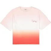 Garcia T-shirt lax / rosé / röd / vit