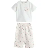 Next Pyjamas 'Valentine' röd / vit
