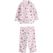 Next Pyjamas mocka / magenta / ljusrosa / vit