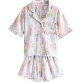 Next Pyjamas ecru / blå / ljusgrön / ljusrosa
