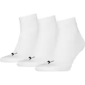 Puma Ankelstrumpor - 3-pack - Quarter Plain - Vit - - 35/38 - Strumpor