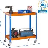 Simonwork (bancos De Trabajo) Wagon 2/400 Chipboard Metallhylla 1030x900x400 Mm