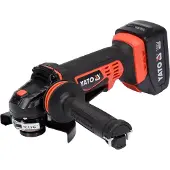 YATO Vinkelslip YT-82828; 18 V; 2x3,0 Ah batt.