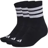 Adidas 3 Stripes Cushioned Sportswear Mid Cut Strumpor 3 Enheter