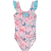 Playshoes UV-skydd 'Schmetterlinge' ljusblå / mörkblå / rosa / röd