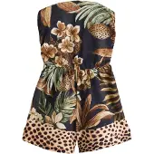 Next Jumpsuit marinblå / brun / ljusbrun / pastellgrön