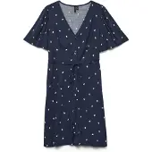 Vero Moda Skjortklänning 'VMALBA' marinblå / gul / mörkgrön