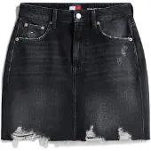 Tommy Hilfiger Tommy Jeans Ultra High Rise Mom Distressed Denim Mini Skirt