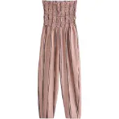 Next Jumpsuit brun / rosa / vit