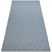 Rugsx Matta SISAL FORT 36215535 blå diamonds 200x290 cm