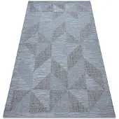 Rugsx Matta SISAL FORT 36216535 blå triangles 200x290 cm