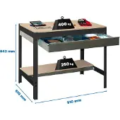 Simonwork (bancos De Trabajo) Bt0 Box Arbetsbänk 842x910x610 Mm
