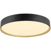 SLV Taklampa Decona, dimbar, Svart, Badrum, Aluminium / grå / zink, Modern, Taklampa