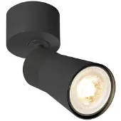 SLV Taklampa Puri 2.0 Cone, dimbar, Svart, Vardagsrum / matsal, Aluminium / grå / zink, Modern, Taklampa
