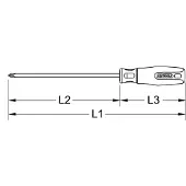 Ks Tools 965.0900 9650900 Stjärnskruvmejsel PH 0 DIN 5265