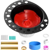 Vevor PVC-avloppskit för fristående badkar, 2 mässingsavlopp, inbyggt avloppskit för badkar, med PVC-adapter för avloppsrör, kompatibel med fristående badkar, golvmonterade badkar och badkarsöar