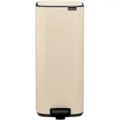 Brabantia Bo Pedal Bin, 30 l, Rektangulär, Stål, Beige, Pedal, Stål