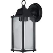 Osram Vägglampa utomhus ENDURA CLASSIC LANTERN SQUARE, dimbar, Svart, Aluminium / grå / zink, Utomhusvägglampa