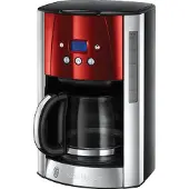 Russell Hobbs Luna 23240-56 - Kaffebryggare - 12 koppar - solrött/rostfritt stål
