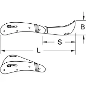 Ks Tools 907.2185 907.2185 Fällkniv