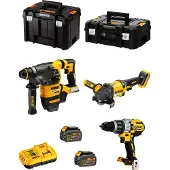 DeWalt Rinkinys COMBO 18V DCK376T2T (DCD996, DCG418, DCH33) 2x5.0Ah TSTAK