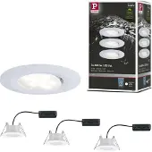 Paulmann Calla LED-badrumsbelysning inbyggnad Set 3 st 18 W IP65 Matt vit