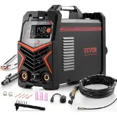 Vevor TIG-svets, 205A 3-i-1-svetsmaskin (stor LED-display) - DC TIG/DC puls TIG/MMA (elektrod), elektrisk svets med IGBT-inverterare med högfrekvensstart