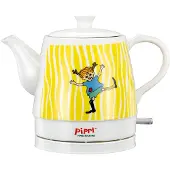 Ginza.se Pippi Långstrump keramisk vattenkokare - 0,8 liter - Happy Pippi Design