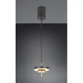 TRIO Lighting Pendellampa Keaton, dimbar, Svart, Vardagsrum / matsal, Metall