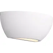 TRIO Lighting Vägglampa Roma, dimbar, Vitt / opal, Vardagsrum / matsal, Gips / lera, Modern, Vägglampa, vägglampa inomhus