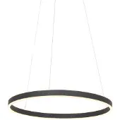 Steinhauer Pendellampa Ringlux, dimbar, Svart, Vardagsrum / matsal, Metall, Modern