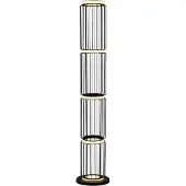 Searchlight LED golvlampa Cage, Svart, Vardagsrum / matsal, Metall, Modern, LED-golvlampa