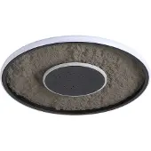 Searchlight LED taklampa Lumadisc, dimbar, Svart, Vardagsrum / matsal, Metall, Modern, LED-taklampa