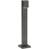 Albert LED pollare Lexian, Svart, Aluminium / grå / zink, Modern, LED-utomhuslampa