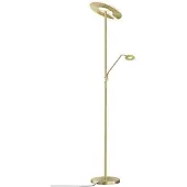 FISCHER&HONSEL GMBH LED uplight golvlampa Dent, dimbar, Mässing / guld, Vardagsrum / matsal, Metall, Modern, LED-golvlampa